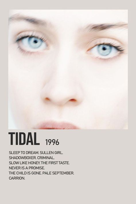 minimalist album poster tidal fiona apple alternative album poster alternate album poster Fiona Apple Aesthetic Poster, Fiona Apple Tidal Poster, Fiona Apple Poster Vintage, Fiona Apple Album Cover, Tidal Fiona Apple, Fiona Apple Poster, Minimalist Album Poster, Vinyl Wishlist, Polaroid Album