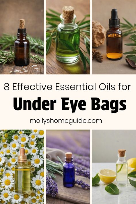 Discover the power of essential oils for under eye bags with our DIY roller bottle recipe! Reduce wrinkles and puffiness naturally. Learn how to get rid of puffy eyes fast and treat dark circles with the best oils for under eyes. Our easy guide features 6 essential oils to tighten skin and create your own under eye serum at home. Say goodbye to tired, puffy eyes and hello to refreshed skin! Essential Oils For Dark Eye Circles, How To Get Rid Of Eye Bags Naturally, Puffy Under Eyes Bags, Under Eye Bags Remedies, Bags Under Eyes Remedy, Serum At Home, Eye Bag Remedies, Under Eye Serum, Roller Bottle Recipes