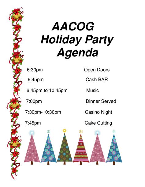 Holiday Party Agenda - How to create a Holiday Party Agenda? Download this Holiday Party Agenda template now! Party Agenda Template, Party Agenda, Event Agenda, Meeting Agenda Template, Holiday Program, Agenda Organization, Christmas Program, Office Christmas Party, Board Template