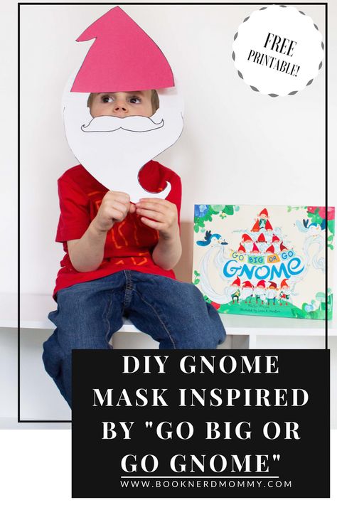 DIY paper plate gnome mask inspired by "Go Big or Go Gnome". Super easy and fun to do, perfect for your little gnomes! Gnomes Book, Gnome Village, Diy Gnome, Christmas Classroom Door, Daycare Decor, Student Picture, Gnomes Diy, Door Decorations Classroom, Diy Classroom