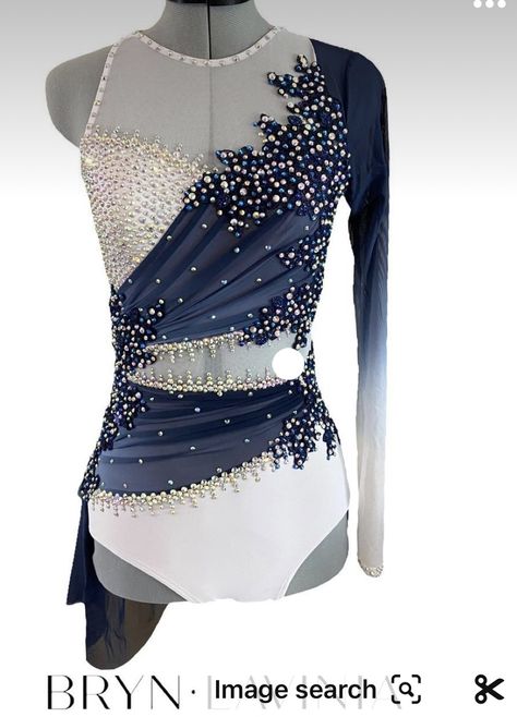 Dark Blue Dance Costumes, Acrobat Outfit, Contemporary Dance Dresses, Ballroom Outfit, Lyrical Dance Costumes Dresses, Contemporary Dance Dress, Contemporary Dance Outfits, Custom Figure Skating Dresses, Jazz Dance Outfits