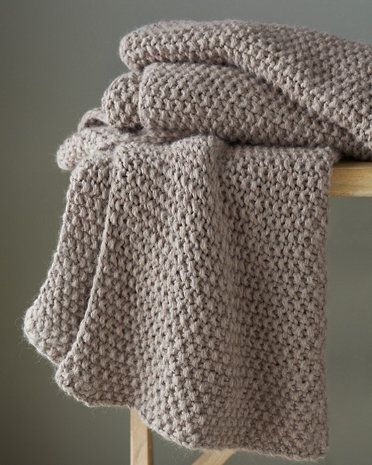 Eileen Fisher Baby Alpaca Knit Throw: Remodelista Neutral Pallet, Bed Clothes, Alpaca Throw, Knit Throw, Knitted Afghans, Knit Alpaca, Seed Stitch, Garnet Hill, Knitted Throws