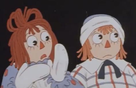 Rageddy Ann And Andy, Raggedy Ann And Andy Matching Pfp, Sibling Duo, Raggedy Anne, Raggedy Andy, Goofy Drawing, Raggedy Ann And Andy, Ghibli Movies, Raggedy Ann