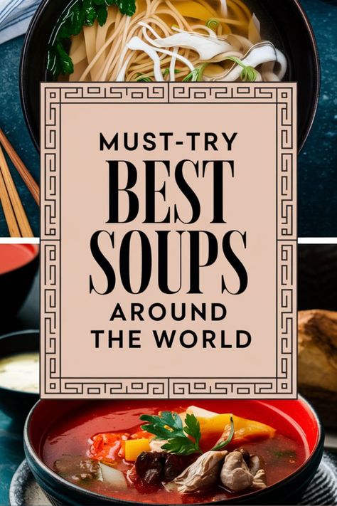 🍜 Get ready to indulge in the best soups around the world that will leave you craving more! 🌏 Each recipe is a masterpiece of flavors, showcasing the richness of global cuisine. 🥘 From spicy to savory, these soups are perfect for any mood or occasion. ✨ Dive into these irresistible bowls of goodness and experience the world in a whole new way! Vegetarian Drinks, Best Soups, Bland Food, Global Cuisine, European Food, Fish Sauce, Iftar, My Eyes, Your Soul