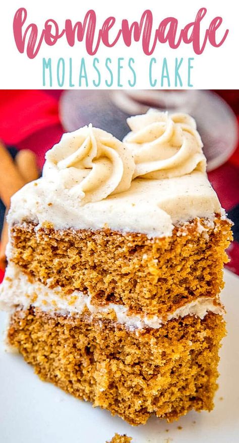 Molasses Spice Cake, Molasses Cake Recipe, Recipes With Molasses, Molasses Frosting, Black Molasses, Yummy Cake Recipes, Molasses Cake, Spice Cake Recipe, Molasses Recipes