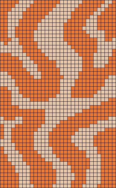 2 Colour Tapestry Crochet, Crochet Tapestry Pattern 2 Colors, Tapestry Crochet Two Color Pattern, Groovy Alpha Pattern, Wavy Alpha Pattern, Orange Alpha Pattern, Intarsia Crochet Patterns, Crochet Blanket Grid Pattern, Tapestry Crochet 2 Colors