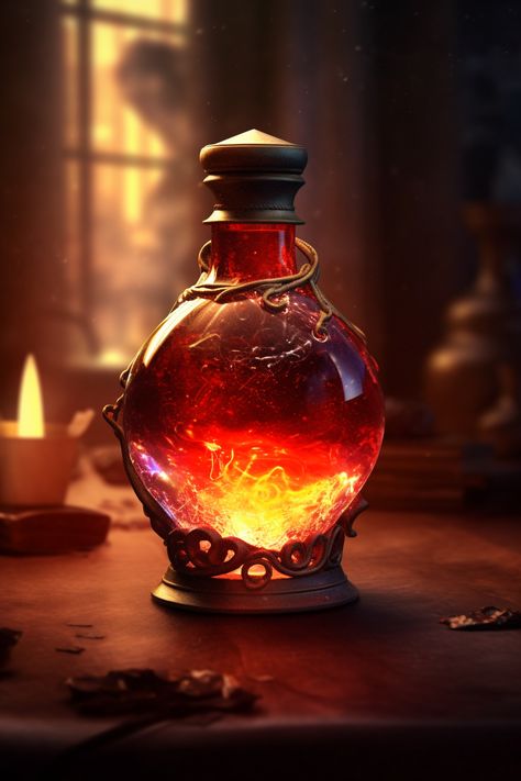 Healing Potions Aesthetic, Red Potion Aesthetic, Potion Aesthetic Bottle, Magic Potion Aesthetic, Potion Maker Aesthetic, Magic Potion Art, Fantasy Potions Bottles, Elixir Aesthetic, Potion Bottles Aesthetic