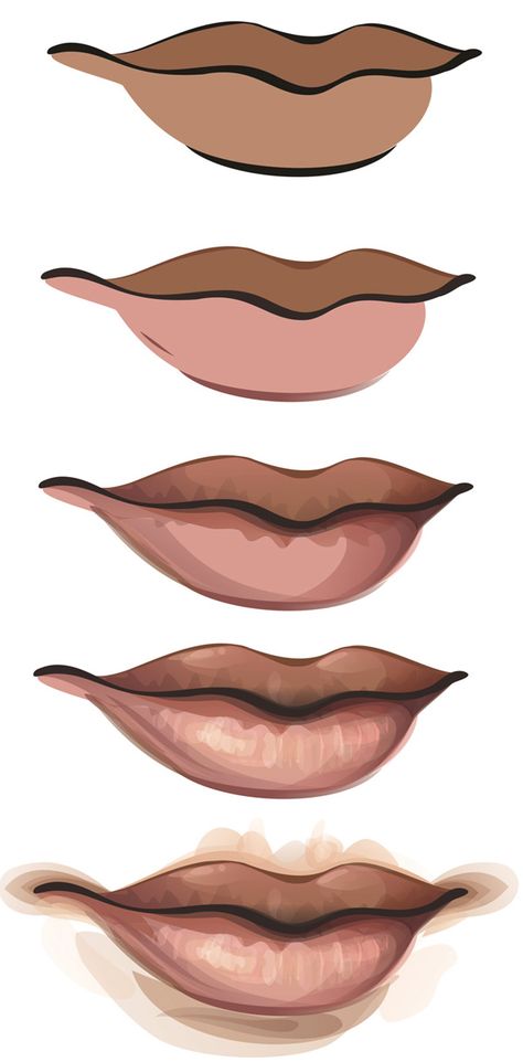 Corel Draw Design, Vector Girl, Lips Drawing, Art Manga, 수채화 그림, Vector Portrait, Digital Painting Tutorials, Digital Art Illustration, Illustrator Tutorials