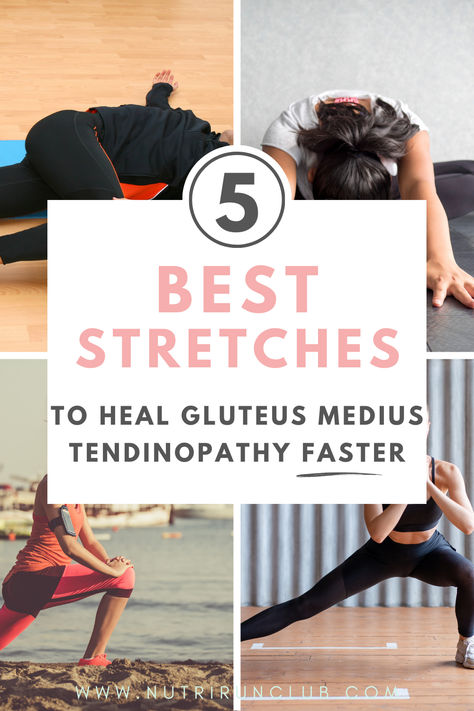 We know how exhausting it can be to always be in pain... if you are experiencing this like we are, we got you! In this post we will go through the top 5 best exercises for gluteus medius to get rid of gluteus medius pain. Read more: gluteus medius tendinopathy, gluteus medius stretch, gluteus medius tear, gluteus medius strain, how to stretch gluteus medius. Gluteus Minimus Stretch, Glute Medius Stretch, Gluteus Medius Stretch, Gluteus Medius Workout, Gluteus Medius Exercises, Medius Workout, Glute Medius, Runners Knee, Run Club