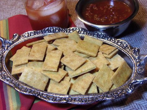 Corn Bread Crackers Recipe Cornbread Crackers, Corn Cornbread, Appetizers Savory, Recipes Muffins, Johnny Cake, Crackers Recipe, Corn Meal, Bread Crackers, Homemade Cornbread