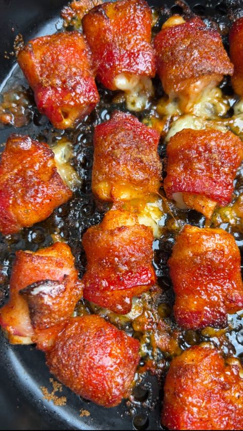 Diy Party Appetizers, Super Quick Lunch Ideas, O'dourves Appetizers, Keto Bbq Recipes, Keto Appetizers Parties Easy, Super Easy Lunch Ideas, Interesting Food Recipes Easy Dinners, Bacon Chicken Bites, Chicken With Bacon