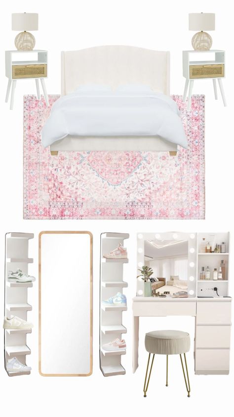 Dream Teen Bedrooms, Gold Bedroom Decor, Bedroom Decor For Teen Girls, College Apartment Decor, Apartment Bedroom Decor, Pinterest Room Decor, Preppy Room Decor, Preppy Room, Redecorate Bedroom