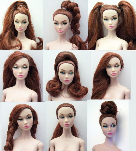 https://flic.kr/p/25iLUvj | Golden Holiday Hair play | Trying on a few different hairstyles with Golden Holiday Poppy Parker. Original is in the middle. Barbie Reroot, Barbie Doll Hairstyles, Dolls With Long Hair, Beyonce Hair, Barbie Hairstyle, Christmas Barbie, Barbie Hair, Playing With Hair, Athletic Hairstyles