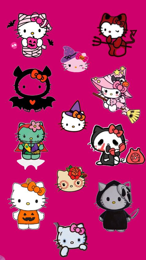 Hello Kitty pink spooky costumes Halloween wallpaper Hello Kitty Macbook Wallpaper, Wallpaper For Home Screen, Spooky Halloween Wallpaper, Hello Kitty Halloween Wallpaper, Wallpaper For Home, Cute Hello Kitty, Hello Kitty Pink, Hello Kitty Halloween, Home Screen