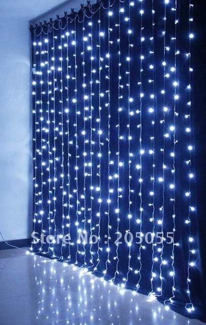 Lights Twinkle, Waterfall Lights, Xmas Wedding, Prom Themes, Curtain String Lights, Prom Decor, Denim And Diamonds, Dj Booth, Party Deco