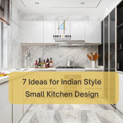 The kitchen is an integral part of any Indian household, and it’s where family meals are cooked and enjoyed together. Homes4India discusses some of the best ideas for small kitchen design Indian style. #homedecor #homedesign #interiors #interiordesigner #architecture #landscaping #homes4india #homesforindia #kitcheninspo Kitchen Interior Indian Style, Small Kitchen Design Indian, Kitchen Design Small Indian, Indian Small Kitchen Interior, Small Indian Kitchen Ideas, Kitchen Design Indian Style, Kitchen Ideas Indian Style, Interior Design Kitchen Indian, Small Kitchen Ideas Indian