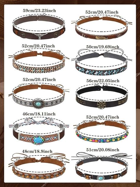 Zeyune 10 Pcs Cowboy Hat Bands Ethnic Western Hat Belts Rural Cowgirl Turquoise Hatbands Beaded Cowboy Hat (Exquisite Style) at Amazon Women’s Clothing store Hat Belts, Beaded Cowboy Hat, Cowgirl Turquoise, Cowboy Hat Bands, Hat Bands, Western Hat, Western Cowgirls, Western Hats, Hat Band