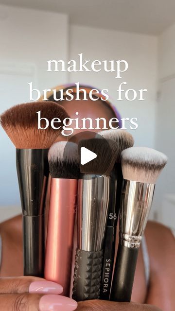 How To Use Makeup Brushes Tutorials, Foundation Brush How To Use, How To Use Makeup Brushes, Applying Foundation With Brush, Make Up Brushes Guide, Eni Popoola, Best Makeup Brushes Set, Real Techniques Expert Face Brush, Contour Blending