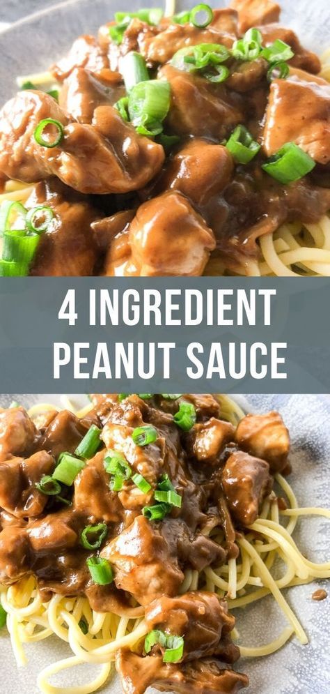 Chinese Peanut Sauce, Peanut Chicken Recipe, Peanut Sauce Chicken, Easy Peanut Sauce, Peanut Butter Chicken, Peanut Sauce Recipe, Pan Sauce, Cooking Chicken, Asian Sauce