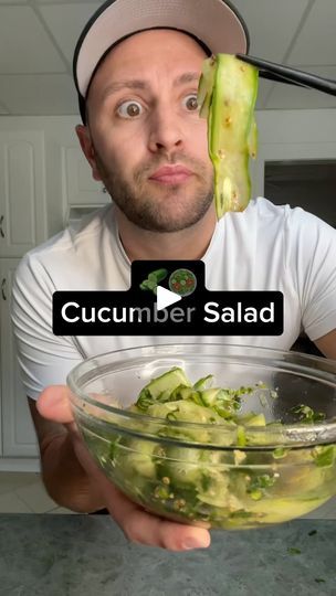 214K views · 17K reactions | 🥒🥗
.
.
.
Ingredients: 1 cucumber peeled, 1 green onion, 2 tbsp roasted sesame seeds, 2 tbsp sesame oil, 1 tbsp rice vinegar; 1 tbsp soy sauce, 1 tsp maple syrup and minced garlic. 
.
.
.
#cucumbersalad #cucumber #salad #easyrecipe #fyp #foryoupage | Jorey Tessier | joreytessier · Original audio Dirty Keto, Vegetable Salads, Asian Cucumber Salad, Yummy Salads, Food Salad, Green Salad Recipes, Cucumber Water, Best Low Carb Recipes, Happy Foods