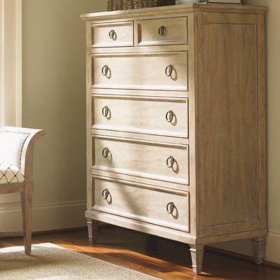 Lexington Monterey Sands Cabrillo 6 Drawer Chest Tall Dresser Decor, Chest Of Drawers Decor, Chest Decor, Tall Chest Of Drawers, Chest Of Drawers Bedroom, Lexington Home, Dresser Top, Karim Rashid, Tall Dresser