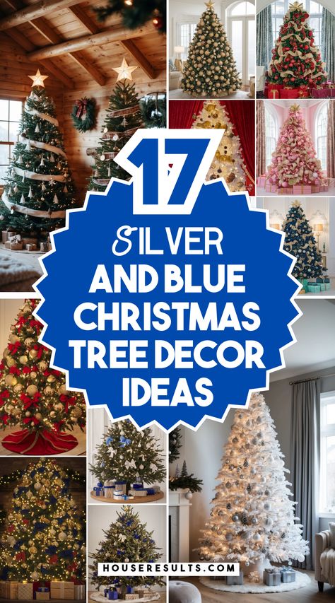 Celebrate the season with a stunning blue and silver Christmas tree! 🎄❄️ From shimmering ornaments to frosty garlands, these ideas will bring elegance and charm to your home. Save this pin for decorating inspiration and create a magical holiday atmosphere! 📌💙 Christmas Decor Ideas Blue And Silver, Blue And Silver Christmas Tree Ideas, Silver Christmas Tree Ideas, Blue Christmas Tree Ideas, Blue And Silver Christmas Tree, Silver Christmas Trees, Teal Christmas Tree, Blue And Silver Christmas, Blue Spruce Tree