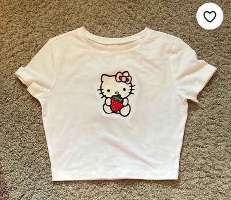 Y2k Shirts Aesthetic, Hello Kitty T-shirt, Ropa Hello Kitty, Hello Kitty Ropa, Coquette T Shirt, Hello Kitty Clothing, Hello Kitty Outfits, Clothes Hello Kitty, Sanrio T Shirt