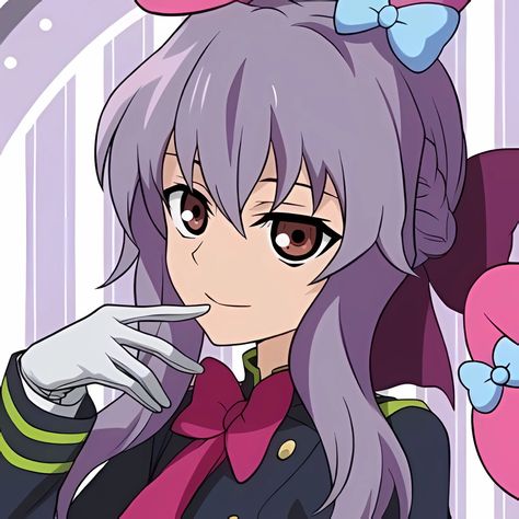 Shinoa Hiiragi Icon, Seraph Of The End Shinoa, Saori Hayami, Shinoa Hiiragi, Anime Monsters, Seraph Of The End, Owari No Seraph, Book Art Drawings, Fantasy Character Design