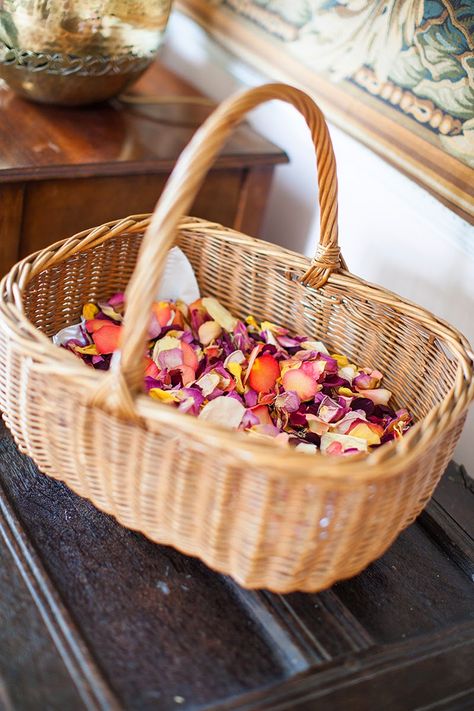 handmade rose petal confetti Dried Flower Petals Wedding, Rose Petals Wedding Table, Confetti Basket, Dried Petal Confetti, Mad Hatter Wedding, Natural Confetti, Rose Petal Confetti, Flower Petal Confetti, Flower Petals Wedding