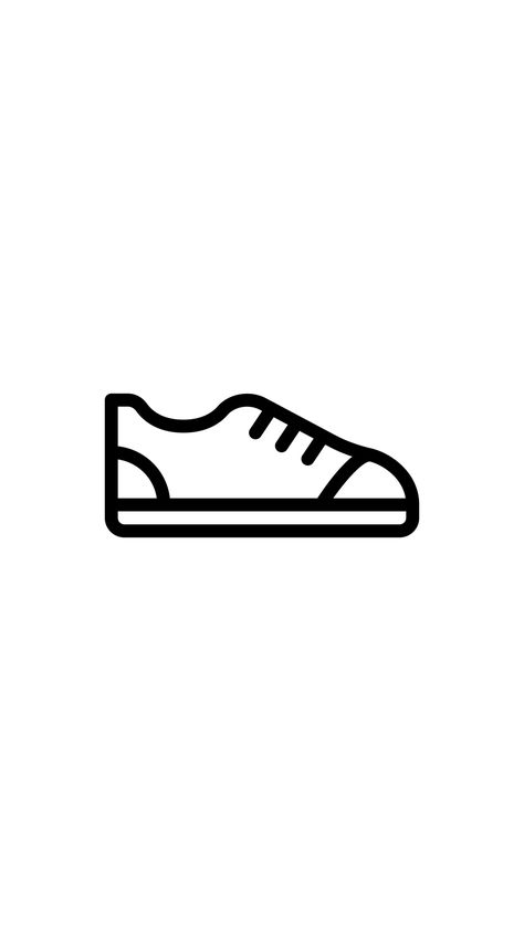 Sneaker Drawing Simple, Simple Shoe Drawing, Shoes Doodle, Shoe Logo Ideas, Stella Art, Nike Logo Wallpapers, Silhouette Cameo 4, Bee Drawing, Zestaw Ikon