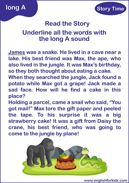 Long vowel a reading passage Long A Sentences, Long Sentences In English, Phonics Grade 2, Long A Sound Worksheets, Long Vowels Reading Passages, Phonic Reading Sentences, Long A Reading Passages, English Reading For Grade 1, A Sound Words Worksheet