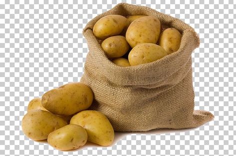 Bag Of Potatoes, Potato Picture, Potato Food, Photography Png, Fresh Logo Design, Gunny Sack, Potato Bag, Raw Potato, Fresh Potato