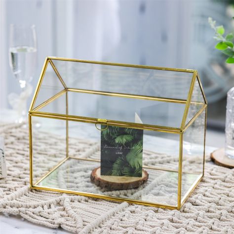 NCYP Large Inches Geometric Glass Decor Card Centerpiece | Etsy Glass Wedding Card Box, Photo Box Storage, Terrarium Containers, Geometric Terrarium, Gift Card Boxes, Money Envelopes, Reception Card, Card Box Wedding, To Infinity And Beyond