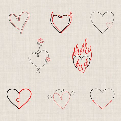 Tattoo idea designs Small Valentine Tattoos, Small Heart Design Tattoo, Heart Simple Tattoo, Valentines Day Tattoo Ideas, Small Valentines Tattoo, Valentines Day Tattoo Designs, Cute Valentines Tattoos, Flash Tattoo Heart, Vday Tattoo