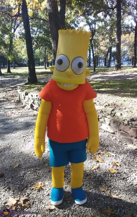 Bart Simpson - 2018 Halloween Costume Contest Bart Simpson Halloween Costume, Bart Simpson Costume Diy, Bart Simpson Costume, Simpson Costume, Simpsons Costumes, Simpsons Halloween, Mattress Foam, Costume Works, Soda Bottle