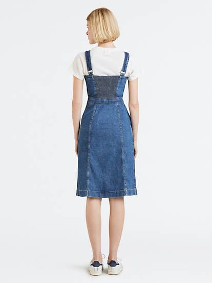 Cherie Dress - Medium Wash | Levi's® US Strappy Dress, Strappy Dresses, Dress Medium, Overall Shorts, Dress Making, Levi's, Overalls, Jumper, Womens Shorts