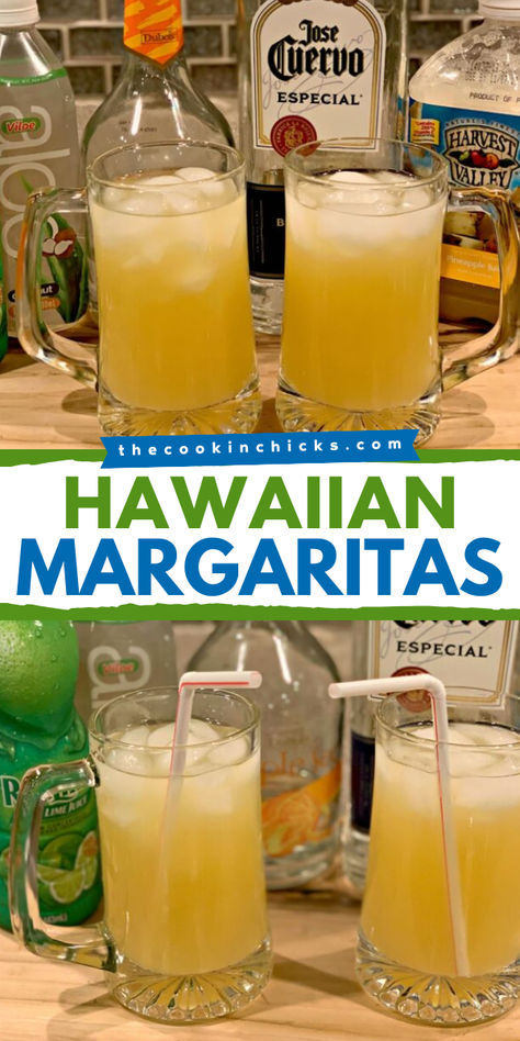 Looking for the perfect alcoholic 4th of July beverage? Learn how to make one of the best Hawaiian margarita drink recipes! These easy Hawaiian margaritas have pineapple and coconut for a refreshing twist on the classic cocktail! Enjoy! Pineapple Margarita Recipe Pitcher, Pineapple Mixed Drinks Alcohol, Easy Summer Drinks Alcohol Simple, Hawaiian Alcoholic Drinks, Pineapple Drinks Alcohol, Refreshing Summer Drinks Alcohol, 4th Of July Drinks Alcoholic, Summer Margarita Recipes, Pineapple Alcohol Drinks