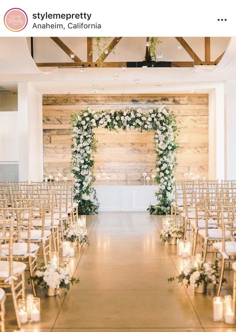 Romantic Candlelit Wedding, Ceremony Backdrop Indoor, Colony House, Wedding Aisle Decor, Candlelit Wedding, Wedding Church Decor, Candle Arrangements, Candlelight Dinner, Church Flower Arrangements