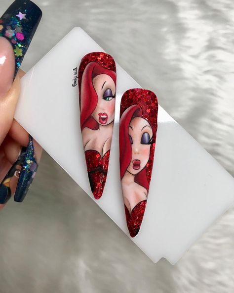 Roger Rabbit, Butterfly Nail Art, Jessica Rabbit, Butterfly Nail, Not Bad, Christmas Nail Designs, Nails Nailart, Christmas Nails, Cute Nails