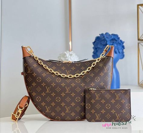 Louis Vuitton Loop Hobo GM Size M46311 Monogram Reverse Bag - unahubs.ru Fake Louis Vuitton, Fake Designer Bags, Lv Neverfull, Moon Bag, Black Slippers, Replica Designer Handbags, Louis Vuitton Purse, Lv Belt, Vuitton Bag