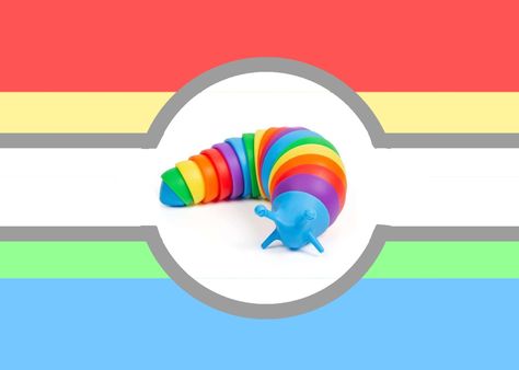 Xenogender relating to slug stim toys and colors (coined by me) Rainbow Slug, Toys And Colors, Stim Toys, Xenogender Hoard, Shark Bait, Stop Caring, Catch Em All, Cute Stickers, Things To Think About