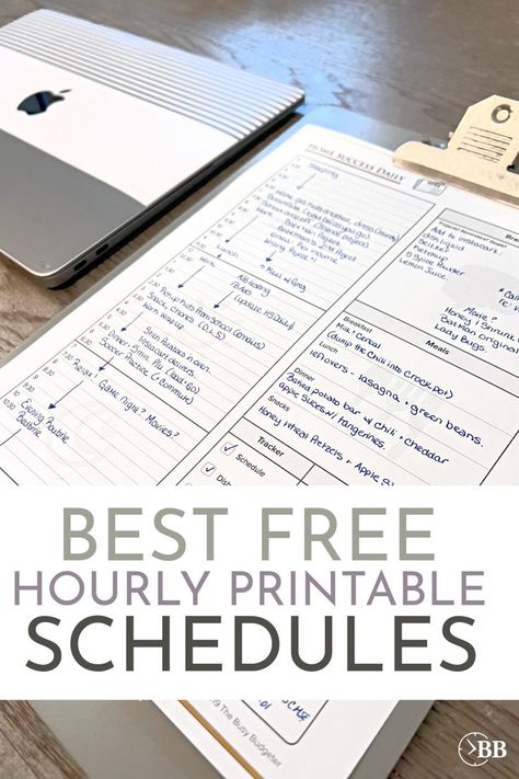 Business Daily Planner, Block Schedule Template, Schedule Printable Free, Business Planner Printables, Time Blocking Printable, Weekly Task Planner, Printable Calendar Design, Busy Budgeter, Printable Schedule