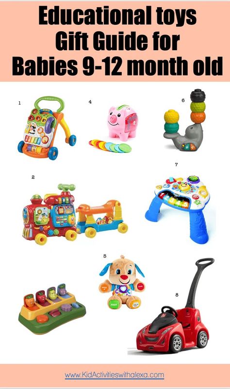 toys for 9 month old should be fun and educational, here is a quick guide you should look into Toys For 9 Month Old, 9 Month Old Toys, Toys For 6 Month Old, Toy Gift Guide, Toy Guide, Best Baby Toys, Best Educational Toys, Toys Ideas, Kids Toys For Boys