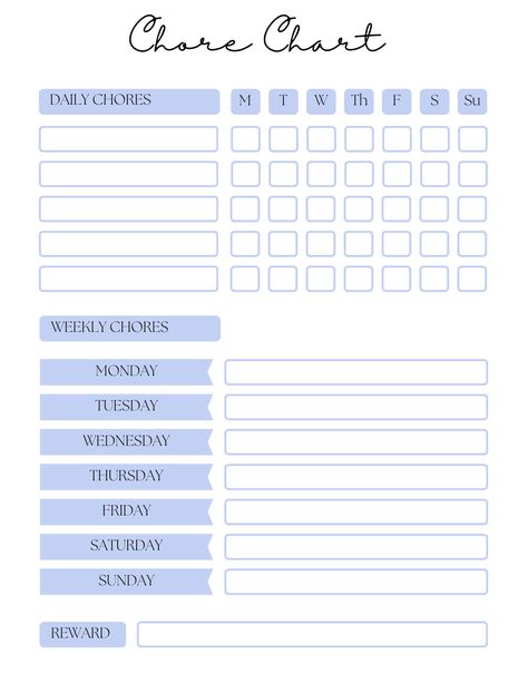 Cute Template Aesthetic, Aesthetic Daily Routine Planner, Chores For Teens, Aesthetic Daily Routine, Chore Chart For Adults, Daily Chore List, Household Chores List, Teen Chore Chart, Chores List