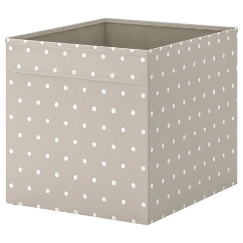 DRÖNA Box - beige, dotted - IKEA Flysta Shelf, Microwave Carts, Kallax Insert, Kallax Shelf Unit, Kallax Shelving Unit, Conservatory Roof, Kallax Shelf, King Bedding, Ikea Website