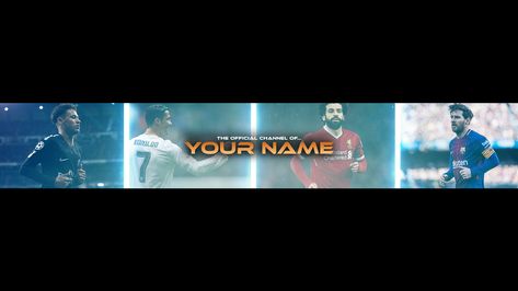 FREE Football Banner Template For YouTube Channel #23 Photoshop I DOWNLOAD 1024 X 576 Youtube Banner Football, Football Youtube Banner, Football Banner Design, Football Status, Free Youtube Banner, Wedding Invitation Wording Templates, Banner Template Photoshop, Yt Banner, Football Youtube