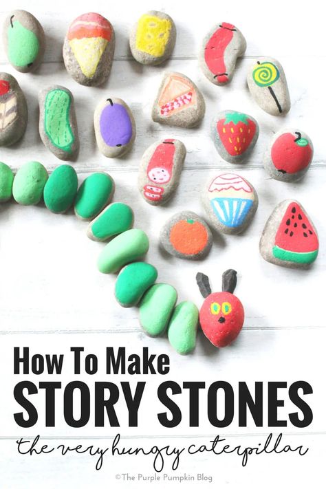 Rock Activities, Story Rocks, Three Little Pigs Story, Hungry Caterpillar Activities, Story Sack, Posca Pens, The Three Little Pigs, Story Stone, Story Stones