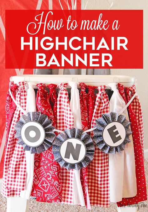 Highchair Banner! How to make a fabric highchair garland! #highchairbanner #firstbirthdayparty High Chair Tassel Garland Diy, Diy High Chair Banner Tutorial, Ribbon High Chair Banner, One Birthday Banner High Chairs, High Chair Birthday Banner Diy, How To Make High Chair Garland, Fabric High Chair Banner, Diy Highchair Birthday Banner Ribbon, Diy Birthday Highchair Garland