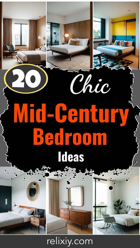 20 Mid-Century Modern Bedroom Ideas You’ll Love Mid Century Modern Rug Bedroom, Mid Century Modern Duvet Cover, Mid Century Modern Primary Bedroom, Mid Century Farmhouse Bedroom, Bedroom Inspirations Mid Century Modern, Midcentury Bedroom Aesthetic, Mcm Bedroom Ideas, 60s Bedroom Aesthetic, Mid Century Style Bedroom