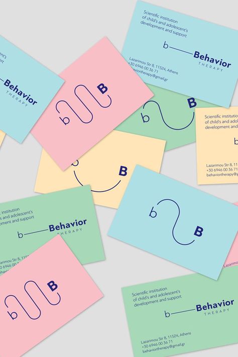 Business Card Psychology, Scientific Branding Design, Psychologist Business Card Design, Psychology Branding Design, Therapy Branding Design, Scientific Branding, Psychologist Branding, Creative Business Card Inspiration, Therapy Business Cards